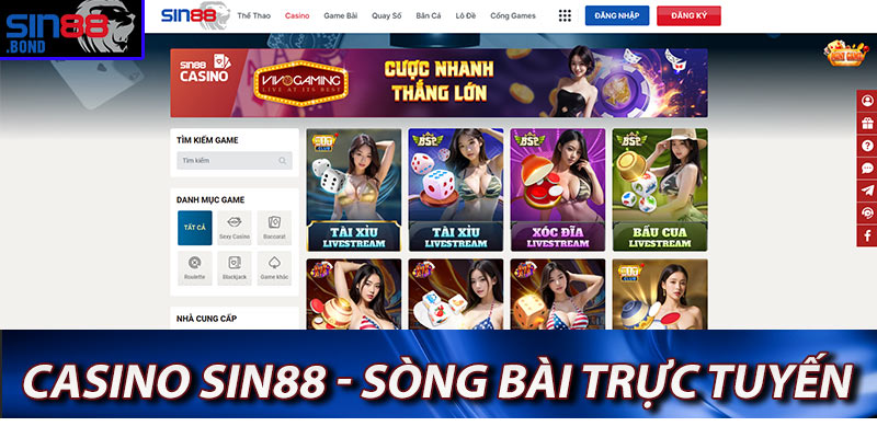 Casino sin88 sòng bài trực tuyến số 1 Việt Nam