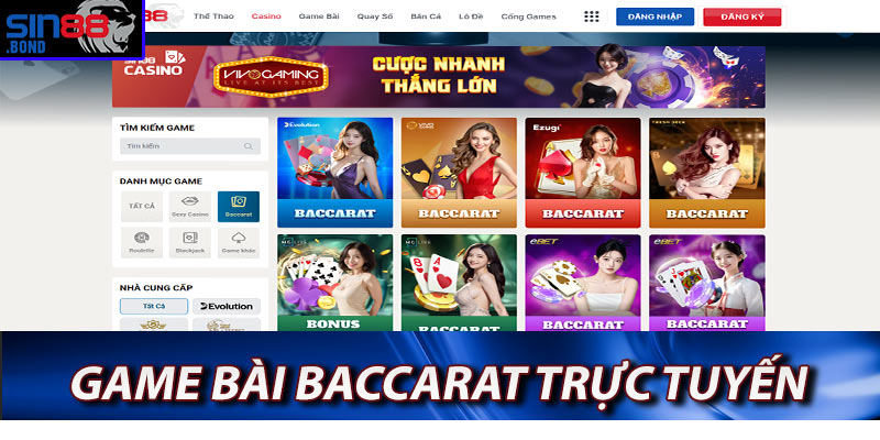 Baccarat trực tuyến